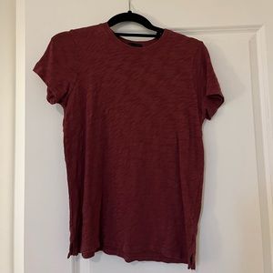 ATM burgundy t shirt